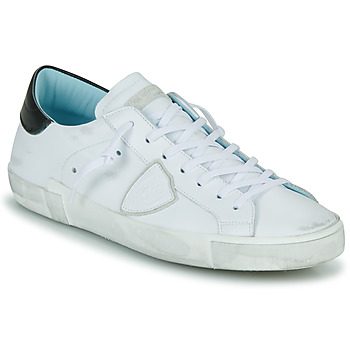 Sapatos Homem Sapatilhas Philippe Model PRSX LOW MAN Branco / Preto