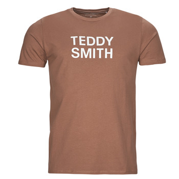 Textil Homem T-Shirt mangas curtas Teddy Smith TICLASS BASIC MC Castanho