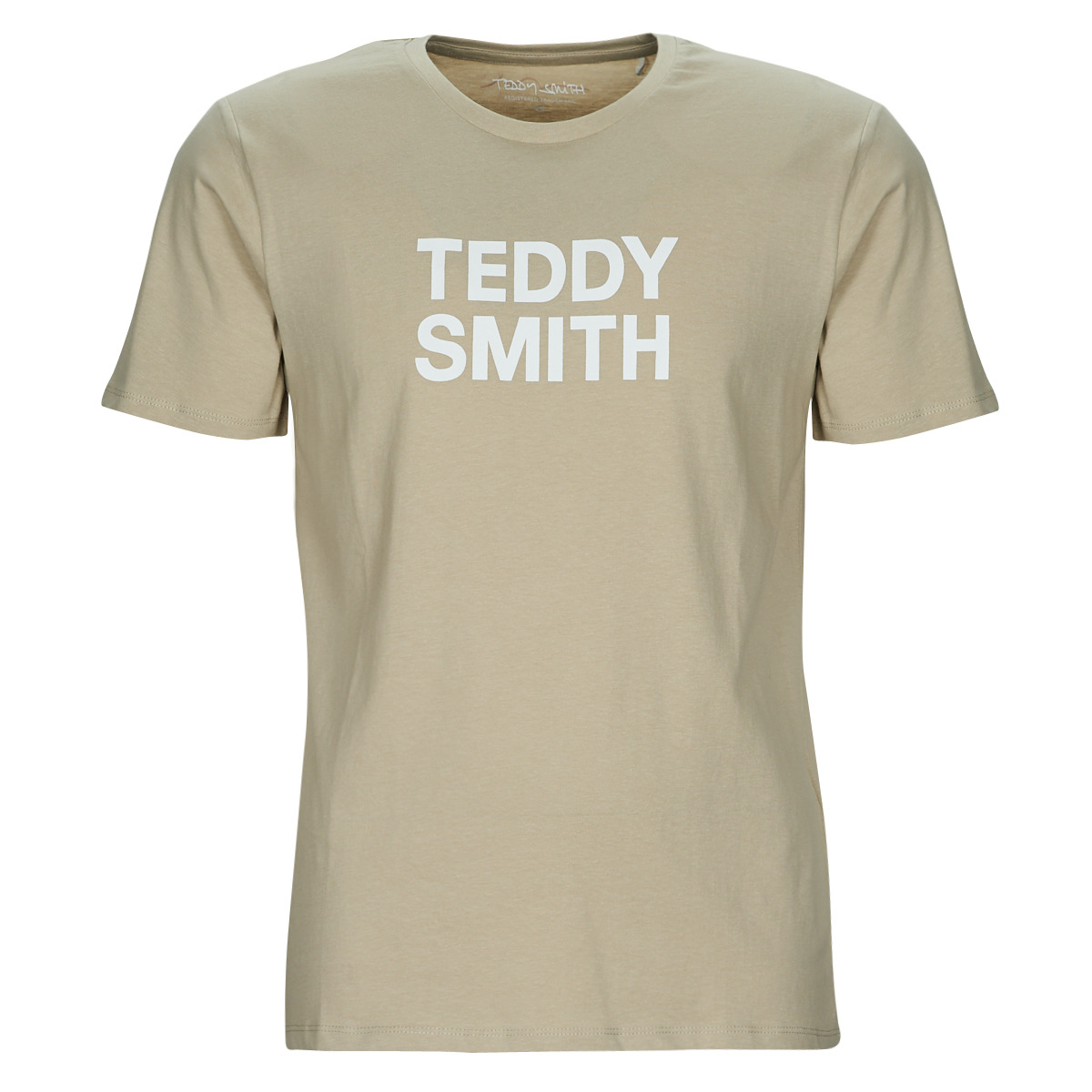 Textil Homem T-Shirt organisch mangas curtas Teddy Smith TICLASS BASIC MC Bege