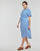 Textil Mulher Vestidos compridos Vero Moda VMBUMPY SS CALF SHIRT DRESS NOOS Azul / Blc