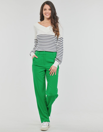 Textil Mulher Calças Vero Moda VMZELDA H/W STRAIGHT PANT EXP NOOS Verde