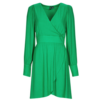 Textil Mulher Vestidos curtos Vero Moda VMPOLLIANA LS SHORT DRESS WVN Verde