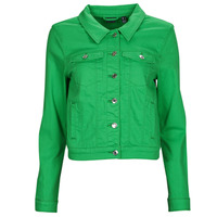 Textil Mulher casacos de ganga Vero Moda VMWILD SOYA LS COL JACKET Verde