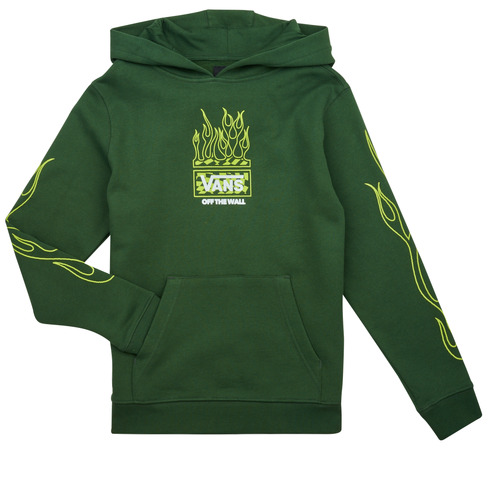 Textil Criança Sweats producto Vans NEON FLAMES PO Verde