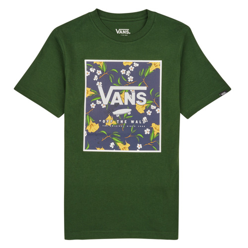Textil Criança T-Shirt mangas curtas Vans nero BY PRINT BOX BOYS Verde