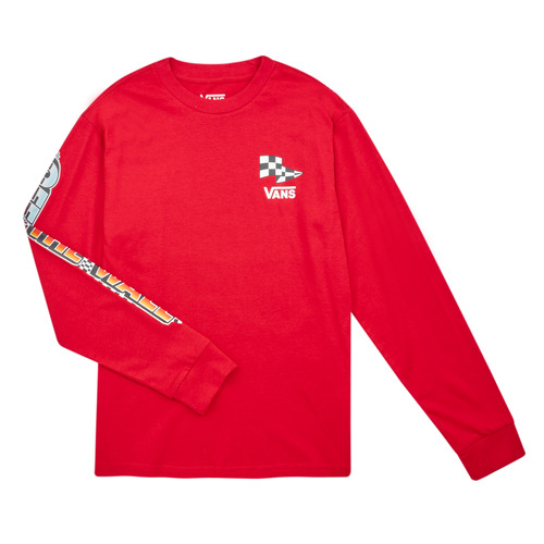 Textil Criança T-shirt mangas compridas alternative Vans HOLE SHOT LS Vermelho