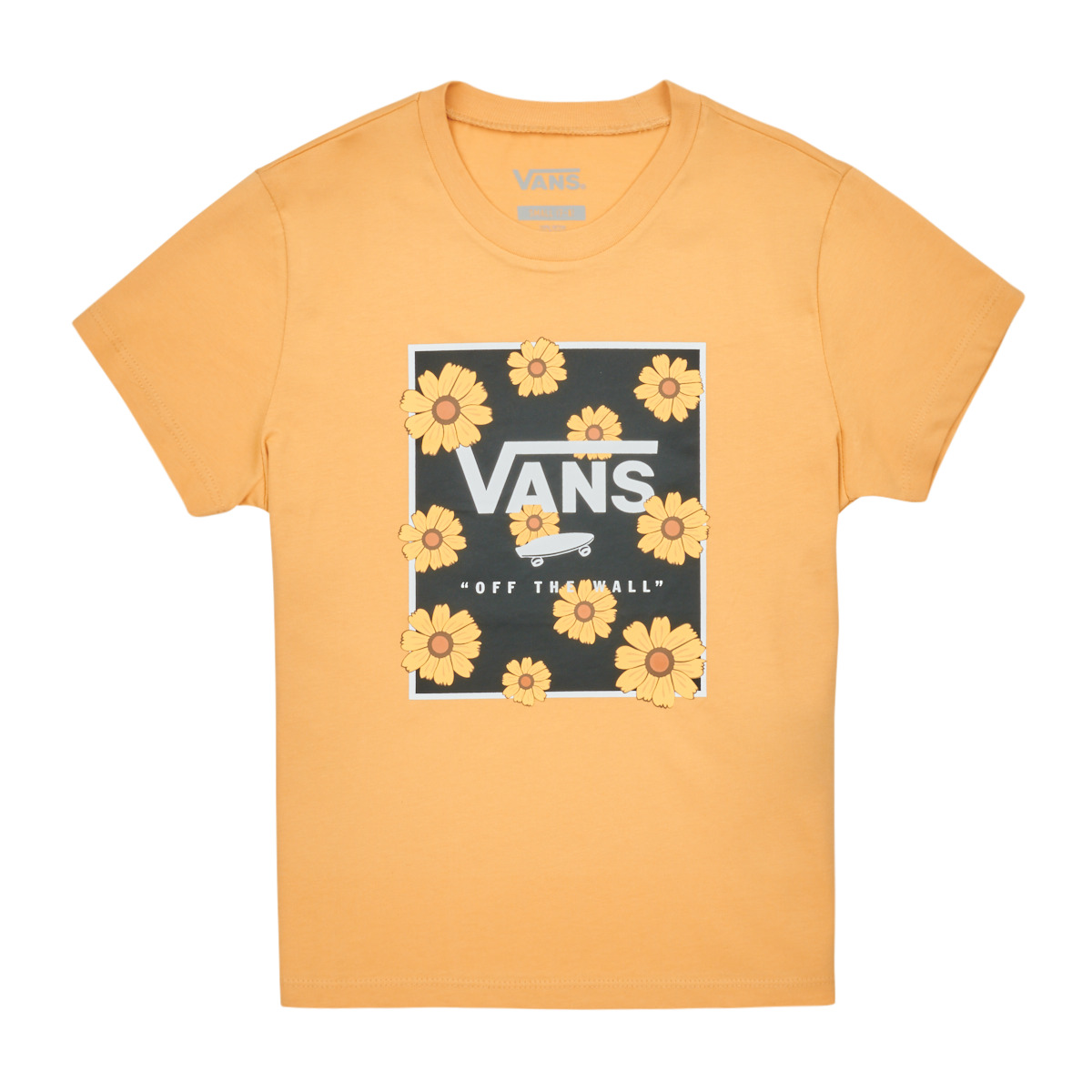 Textil Rapariga T-Shirt mangas curtas moro Vans SUNFLOWER ANIMAL BOX CREW Amarelo