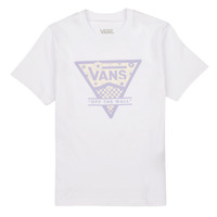 Teslip Rapariga T-Shirt mangas curtas Vans CHECKER FLORAL TRIANGLE BFF Branco / Violeta
