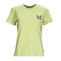 Textil Mulher T-Shirt mangas curtas Vans Tennis SKULLFLY CREW Verde