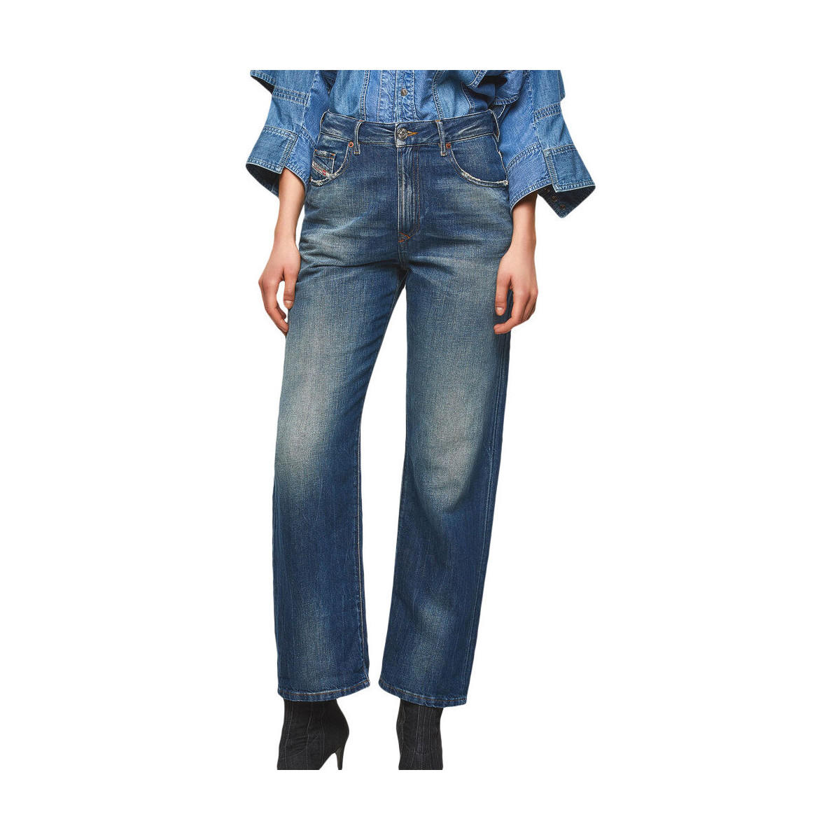 Textil Mulher Calças Jeans Diesel  Azul