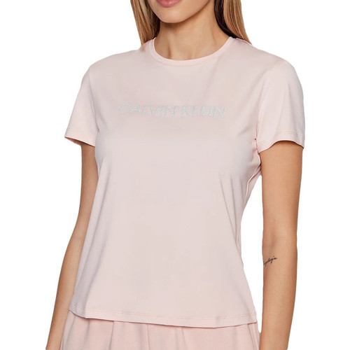 Textil Mulher T-shirts e Pólos Calvin Klein Jeans  Rosa