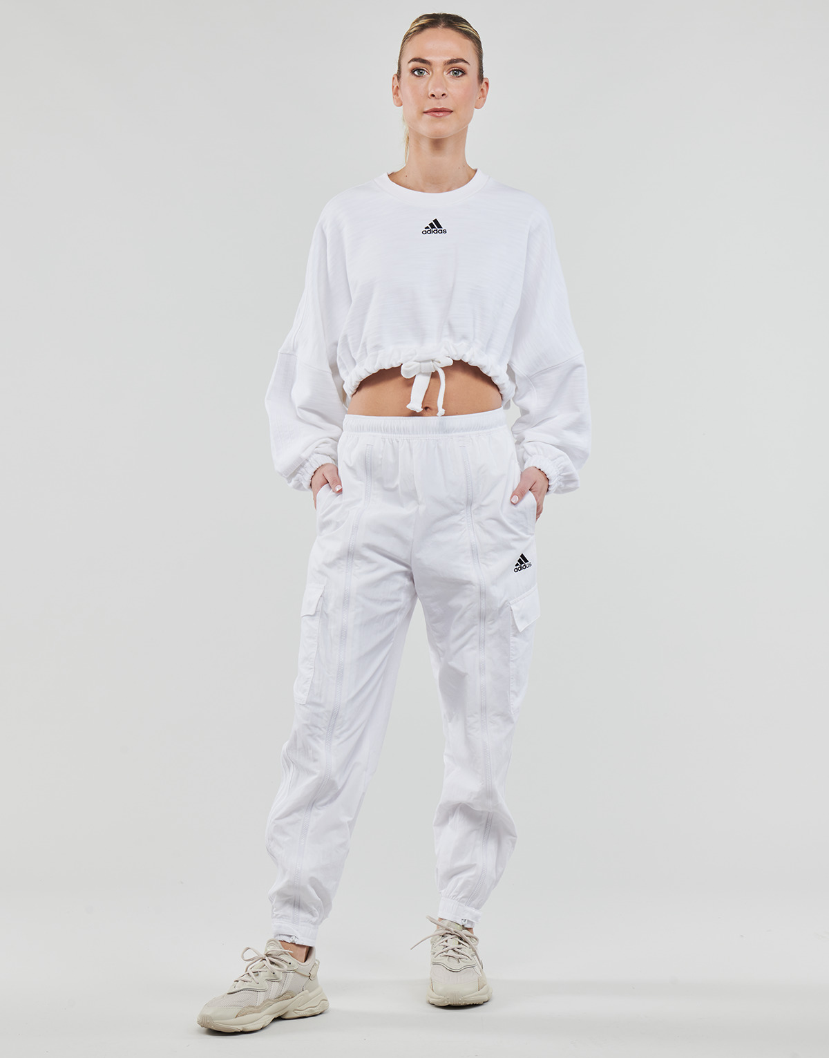Textil Mulher Calças de treino Adidas Sportswear DANCE CARGO Branco