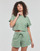 Textil Mulher T-Shirt mangas curtas Adidas Sportswear LNG LFT TEE Verde
