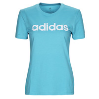 Textil Mulher T-Shirt mangas curtas Adidas Sportswear LIN T Azul