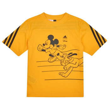Textil Rapaz T-Shirt mangas curtas Adidas Sportswear LK DY MM T Dourado