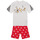 Textil Criança Pijamas / Camisas de dormir Adidas Sportswear LK DY MM T SET Branco / Vermelho