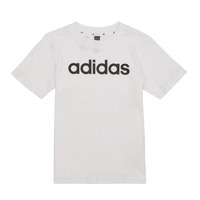 Textil Criança T-Shirt mangas curtas Adidas media Sportswear LK LIN CO TEE Branco