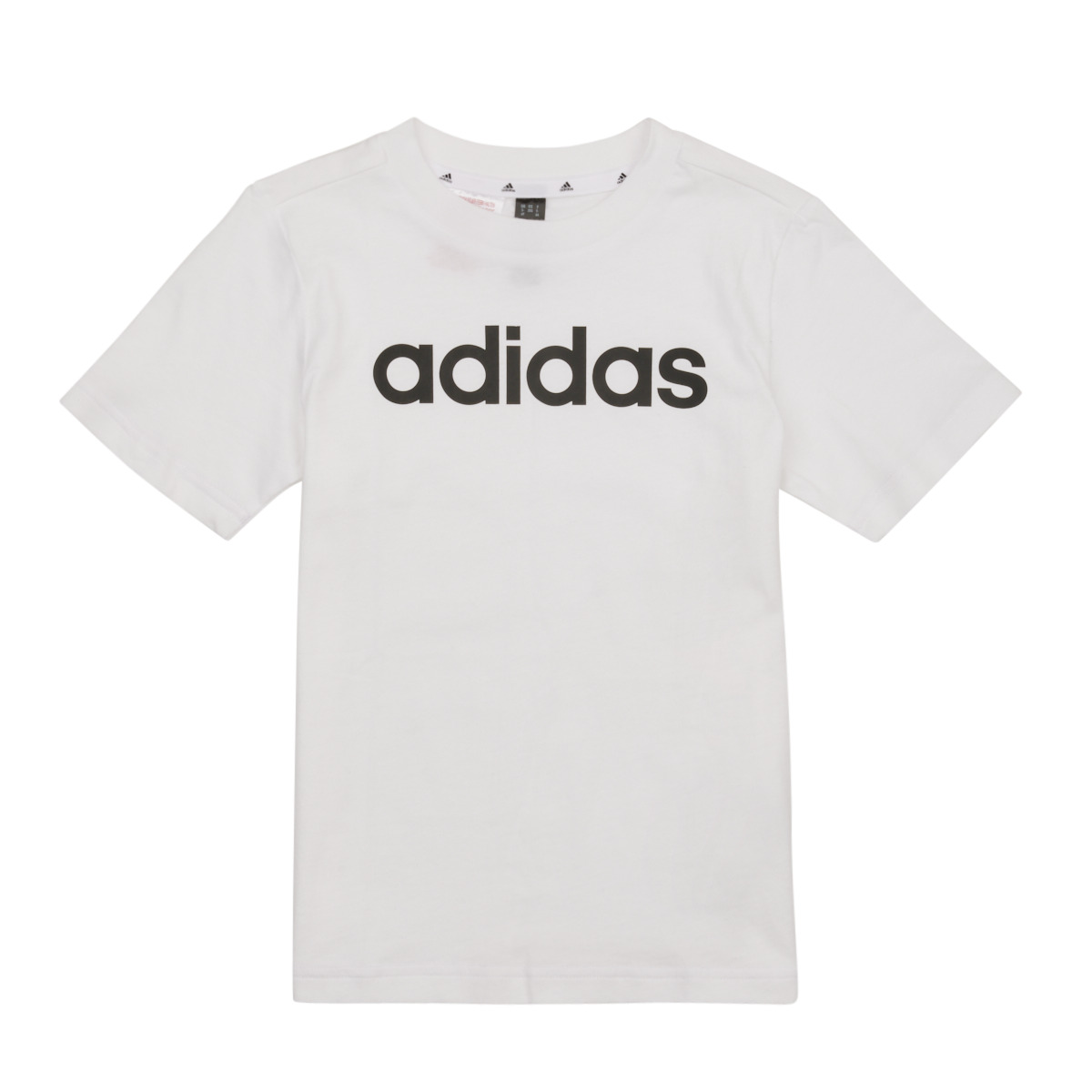 Textil Criança T-Shirt mangas curtas Adidas Sportswear LK LIN CO TEE Branco