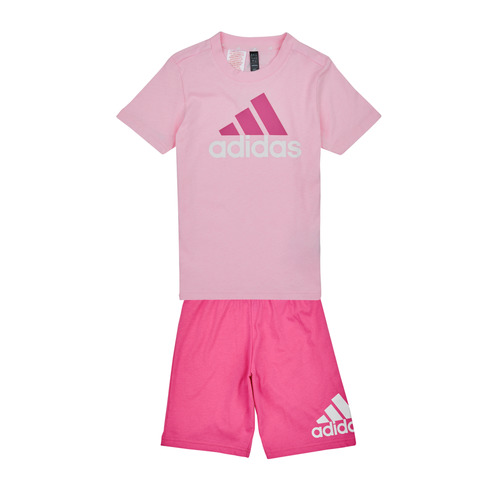 Textil Rapariga Conjunto Adidas williams Sportswear LK BL CO T SET Rosa / Claro