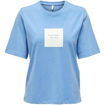 Textil Mulher T-shirts e Pólos Only  Azul
