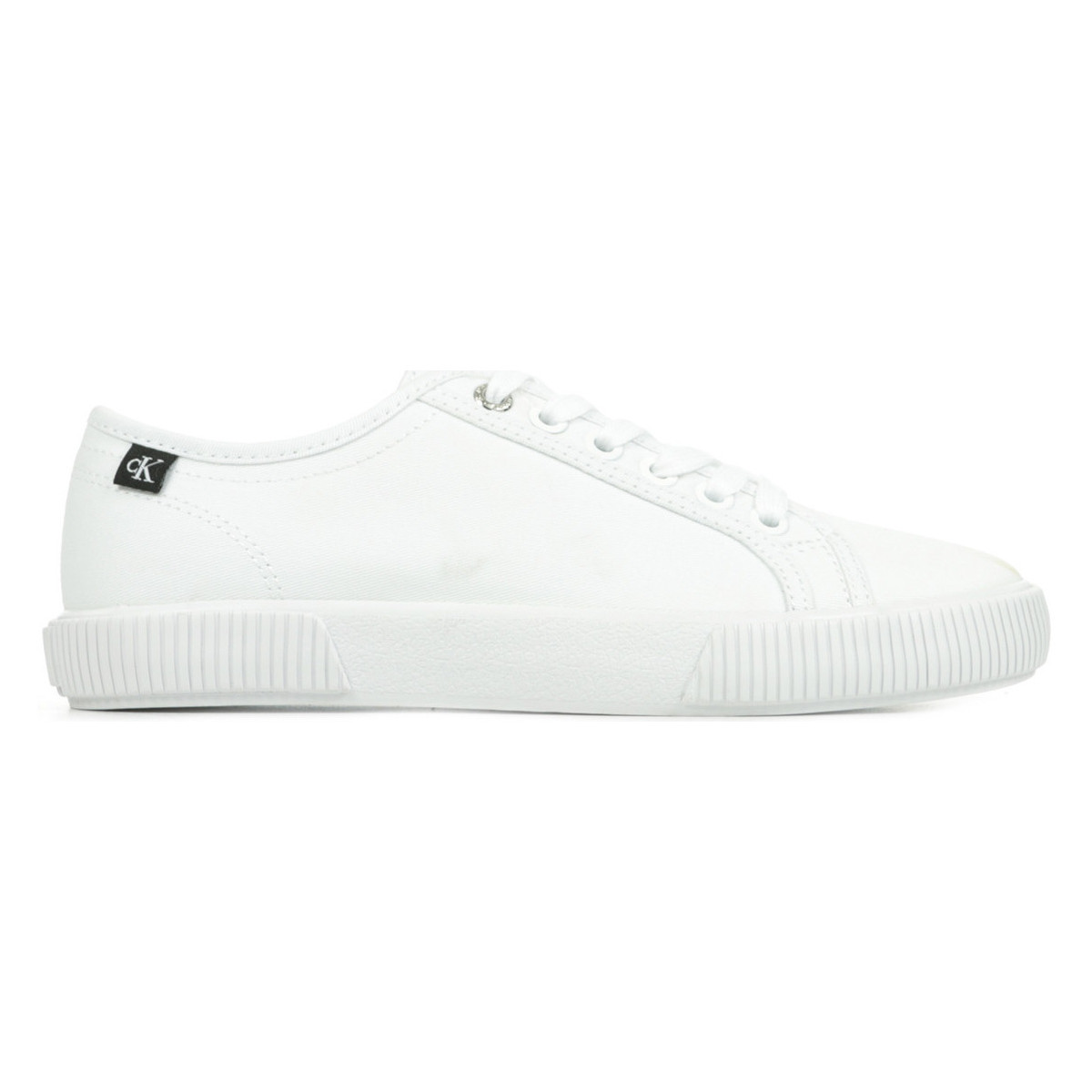 Sapatos Mulher Sapatilhas Calvin Klein Jeans Vulcanized Sneaker Laceup Branco