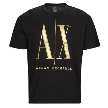Textil Homem T-Shirt mangas curtas Armani Exchange 8NZTPQ Preto / Ouro