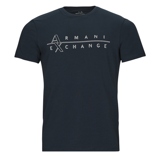 Textil Homem logo-trimmed hoodie Nero Armani Exchange 3RZTBR Marinho