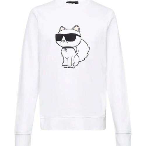 Textil Mulher Sweats Karl Lagerfeld 230W1802 Branco