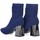 Sapatos Mulher Botins Ideal Shoes 68237 Azul