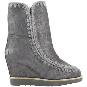 Sapatos Mulher Botins Mou FRENCH TOE WEDGE SHORT Cinza