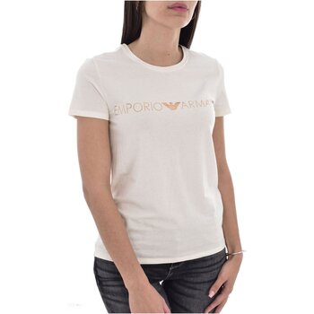 Textil Mulher T-shirts e Pólos Emporio Armani 164272 2F225 Branco