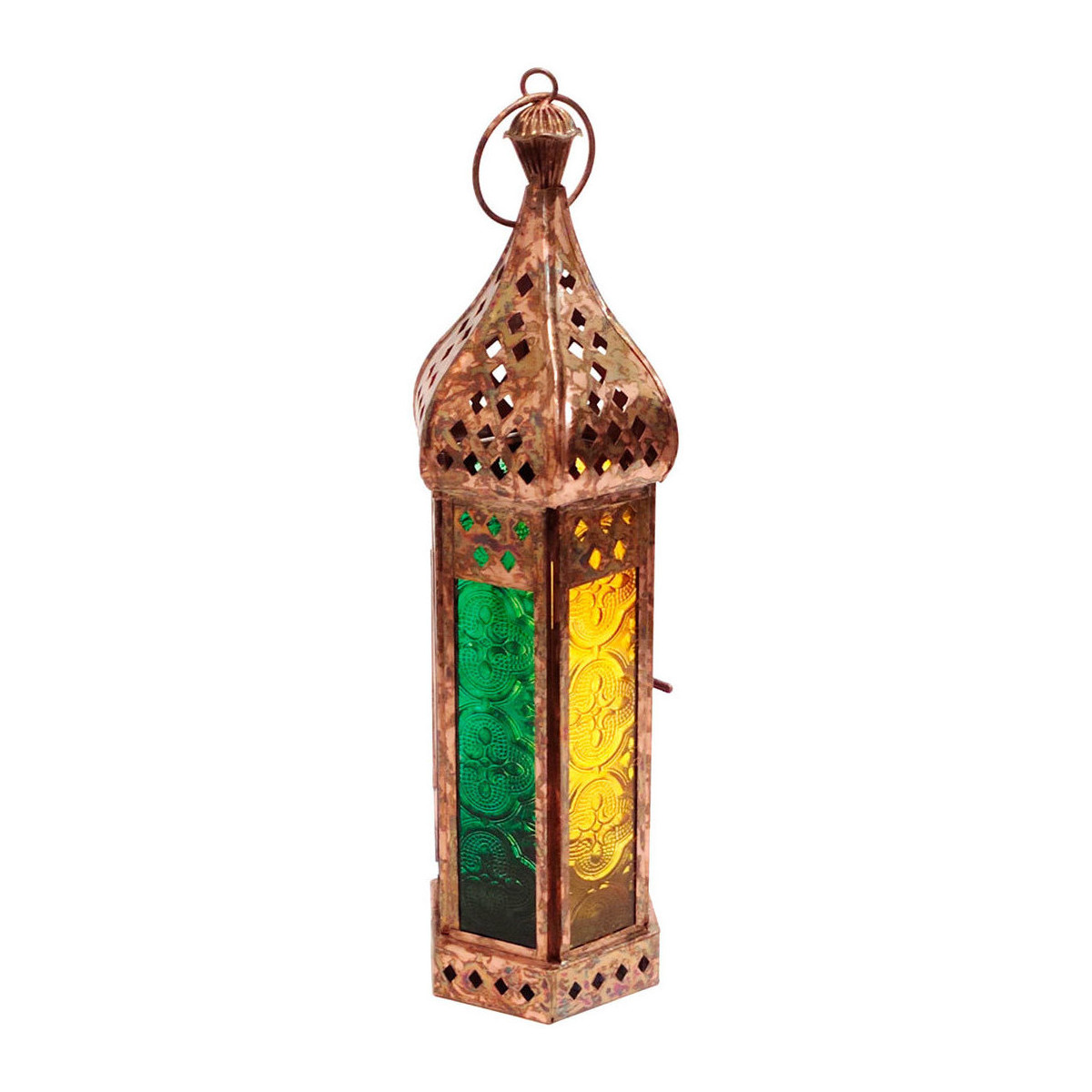 Casa Castiçais e Porta-Velas Signes Grimalt Lanterna De Candelabro Multicolor