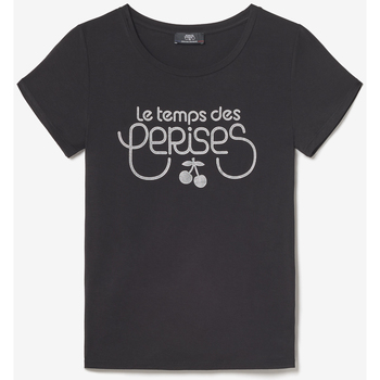 Textil Mulher T-shirts e Pólos Le Temps des Cerises T-shirt DOMI Preto