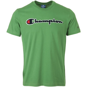 Textil Homem Raso: 0 cm Champion Crewneck T-Shirt Verde