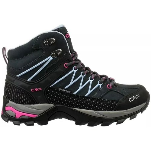 Sapatos Mulher Sapatos de caminhada Cmp Rigel Mid WP Preto, Cor-de-rosa, Azul marinho