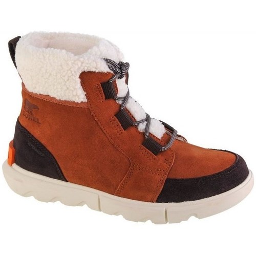 Sapatos Mulher Out N About Puffy Mid Sorel Explorer II Carnival Cozy WP Castanho