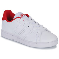 Sapatos Criança Sapatilhas adidas primeknit Sportswear ADVANTAGE K Branco / Vermelho