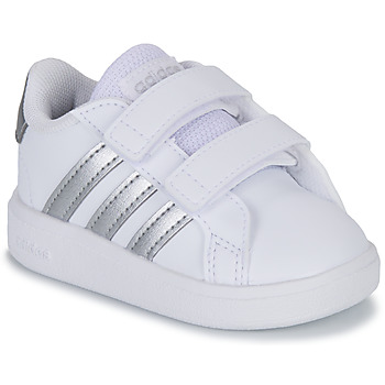 Sapatos Rapariga Sapatilhas Adidas Sportswear GRAND COURT 2.0 CF Branco / Prateado