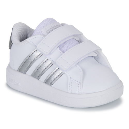 Sapatos Rapariga Sapatilhas adidas med Sportswear GRAND COURT 2.0 CF Branco / Prateado