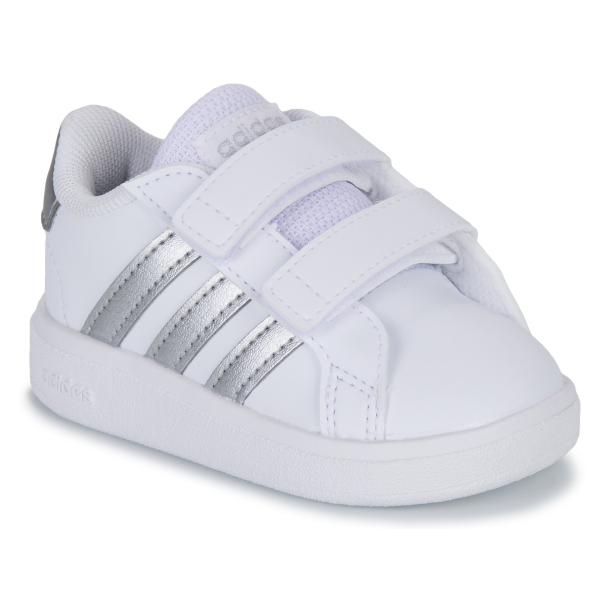Sapatos Rapariga Sapatilhas cart Adidas Sportswear GRAND COURT 2.0 CF Branco / Prateado