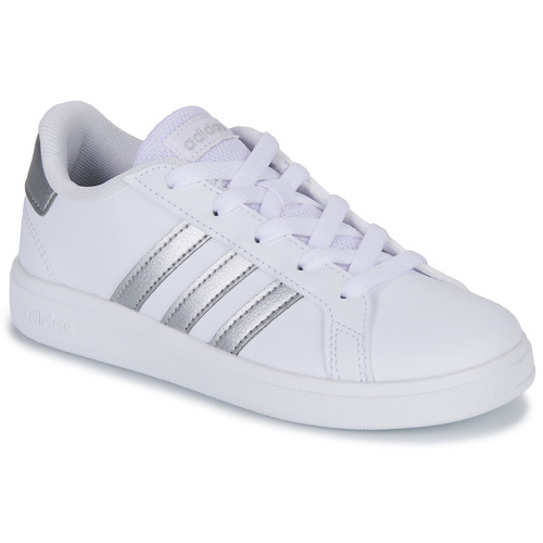 Sapatos Rapariga Sapatilhas adidas white Sportswear GRAND COURT 2.0 K Branco / Prateado