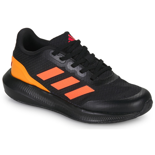 Sapatos Rapaz Sapatilhas de corrida Adidas sneakers Sportswear RUNFALCON 3.0 K Preto / Laranja