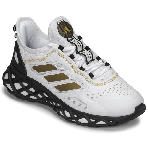 Sapatos Rapaz Sapatilhas star Adidas Sportswear WEB BOOST J Branco / Preto / Ouro