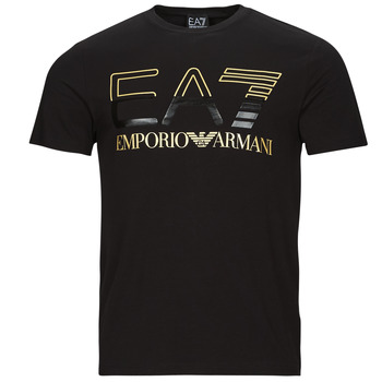 Textil Homem T-Shirt mangas curtas Emporio Armani EA7 3RPT07-PJLBZ Preto / Ouro
