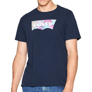 Textil Homem T-Shirt mangas curtas Levi's  Azul