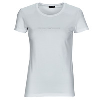 Textil Mulher T-Shirt mangas curtas Emporio Armani met T-SHIRT CREW NECK Branco
