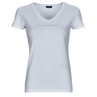 Textil Mulher T-Shirt mangas curtas Emporio Armani item T-SHIRT V NECK Branco