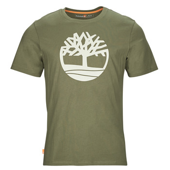 Textil Homem T-Shirt mangas curtas Timberland SS Kennebec River Tree Logo Tee Cáqui