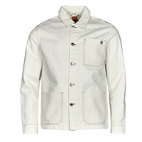 Textil Homem Jaquetas Timberland Fame Work For The Future - Cotton Hemp Denim Chore Jacket Branco