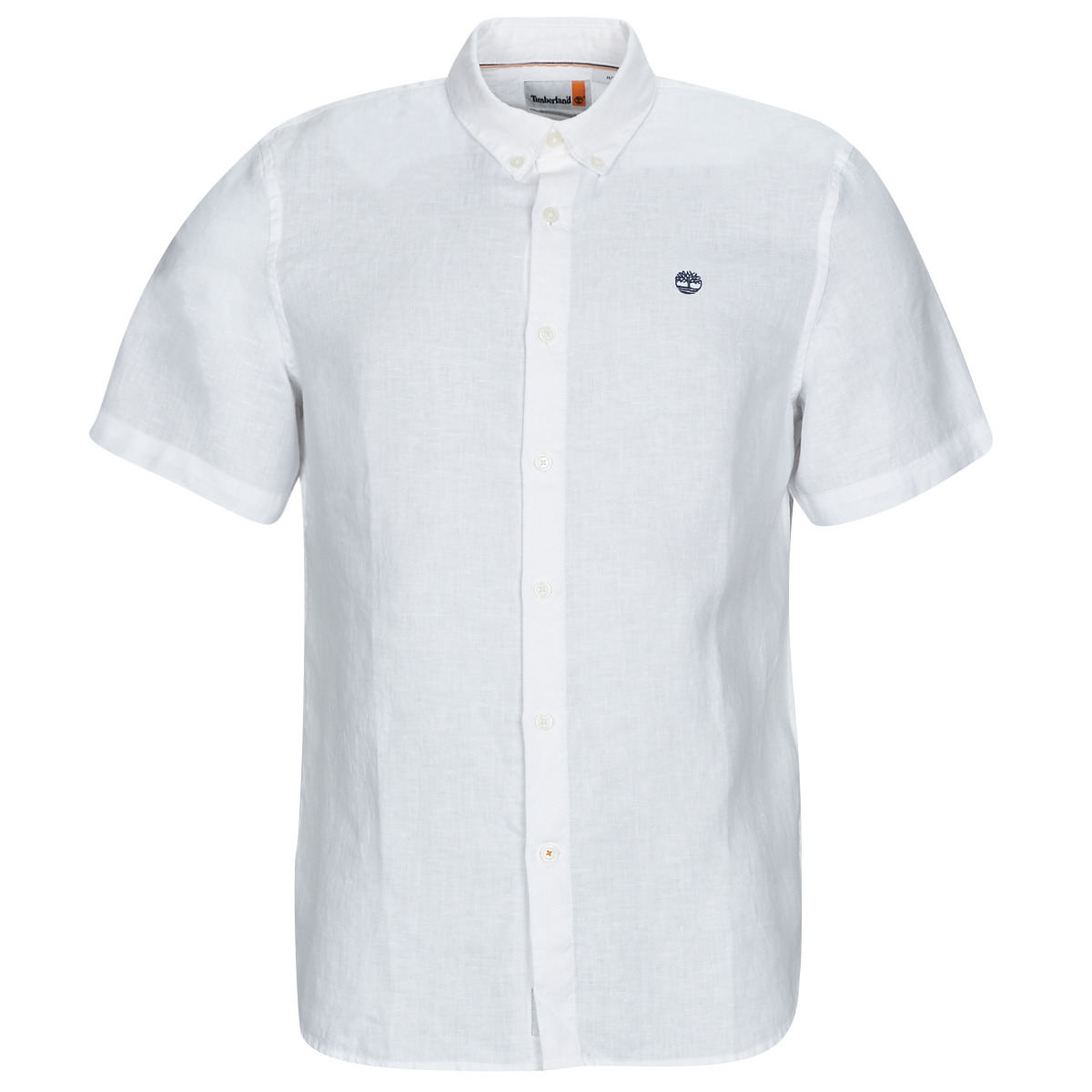 Textil Homem Camisas mangas curtas Timberland SS Mill River Linen Shirt Slim Branco